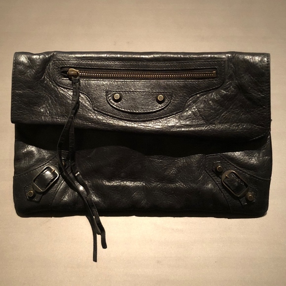 Balenciaga - Classic Motocross Envelope Clutch - Picture 1 of 4